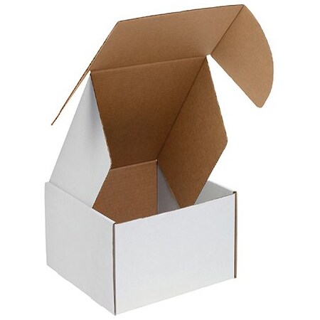 Bsc Preferred 4 x 4 x 4'' White Deluxe Literature Mailer, 50PK BUY00014813